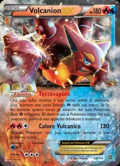Volcanion EX card in Italian