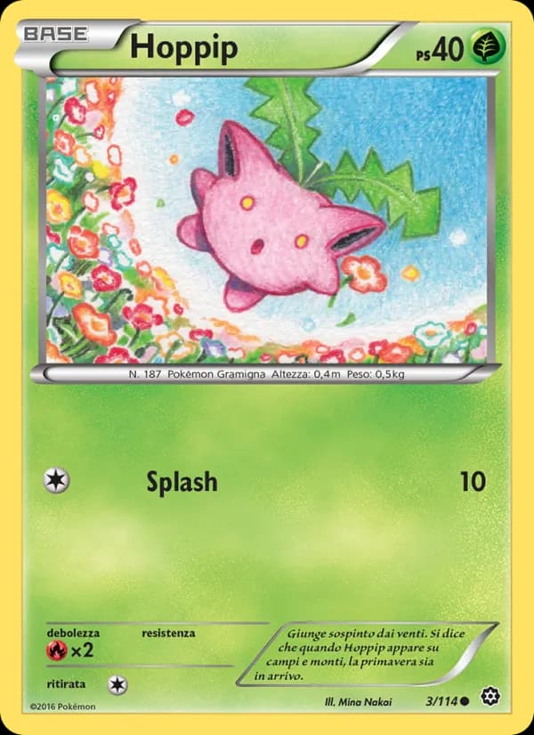 Hoppip card in Italian