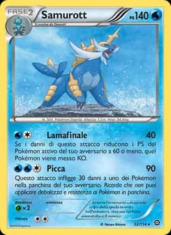 Samurott card in Italian