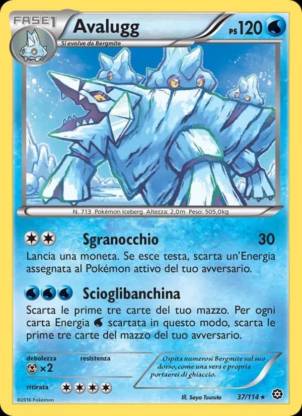 Avalugg card in Italian