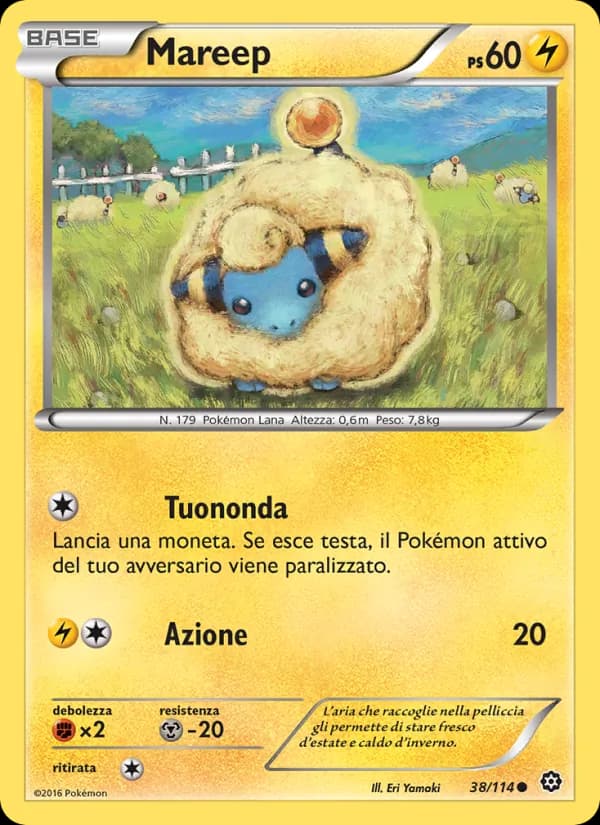 Mareep card in Italian