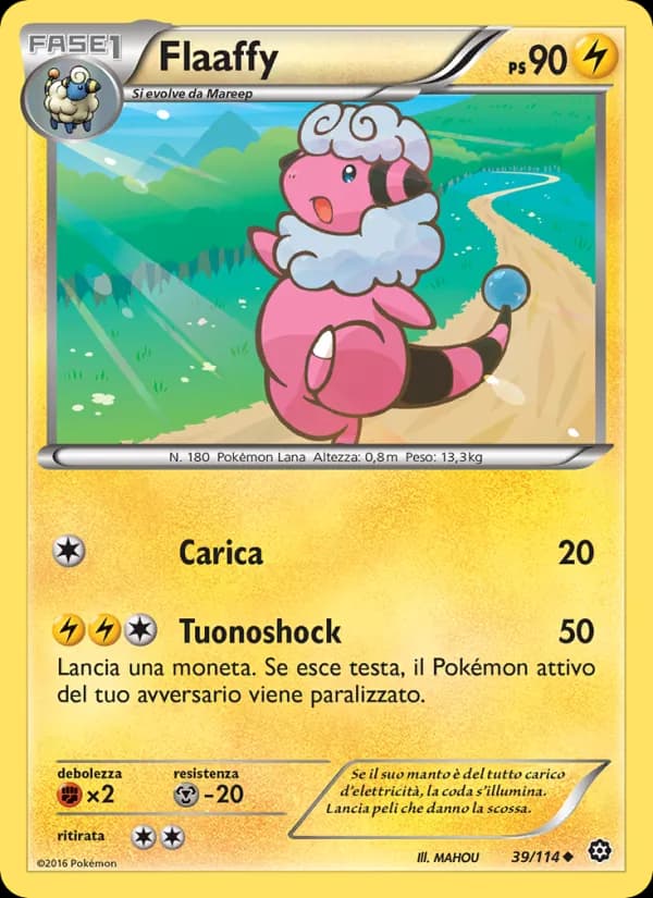 Flaaffy card in Italian