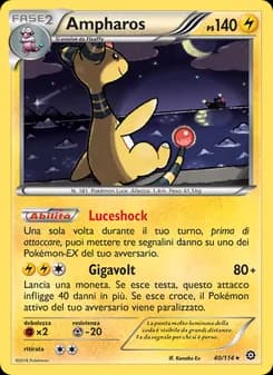 Ampharos card in Italian