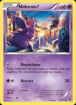 Nidoran♂ card in Italian