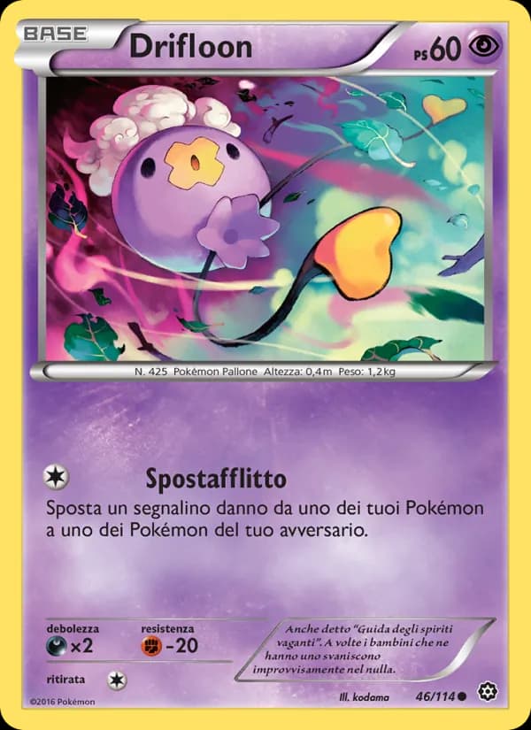 Drifloon card in Italian