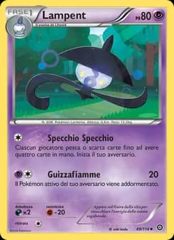 Lampent card in Italian