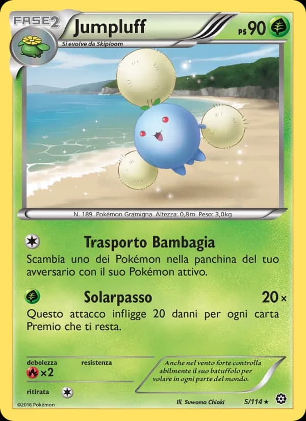 Jumpluff card in Italian