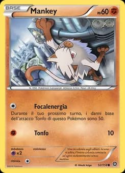 Mankey card in Italian