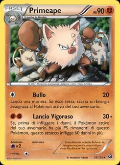 Primeape card in Italian