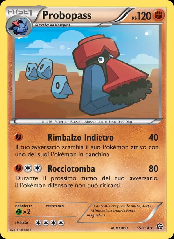 Probopass card in Italian