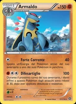 Armaldo card in Italian
