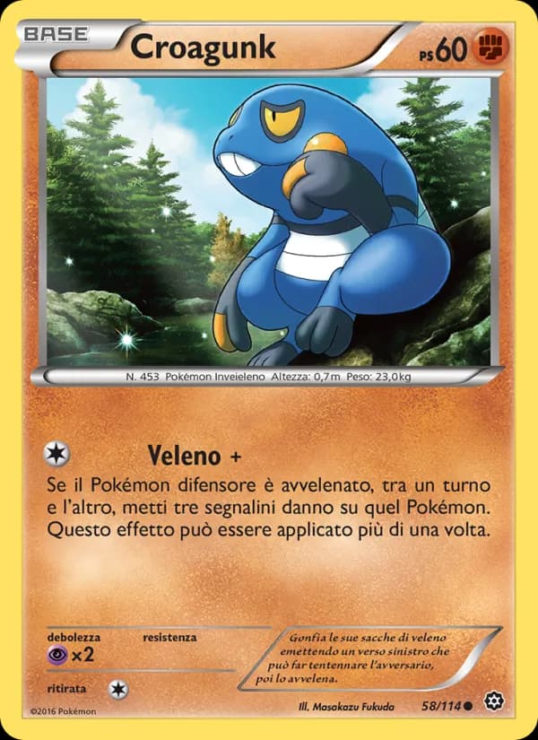 Croagunk card in Italian