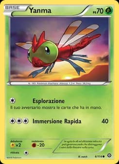 Yanma card in Italian