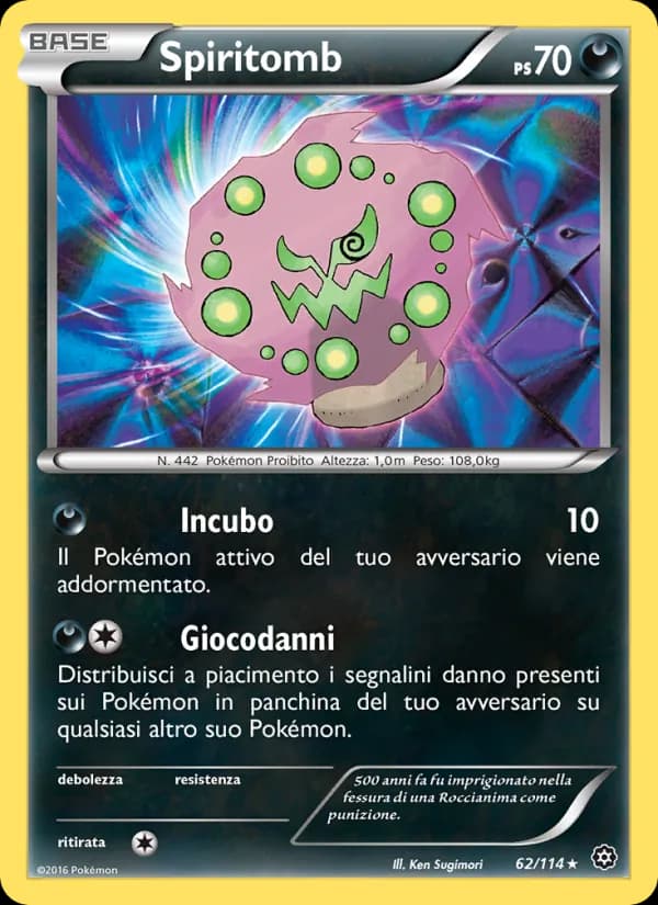 Spiritomb card in Italian
