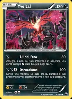 Yveltal card in Italian