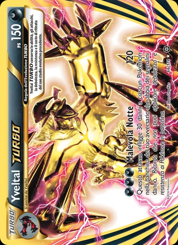 Yveltal TURBO card in Italian
