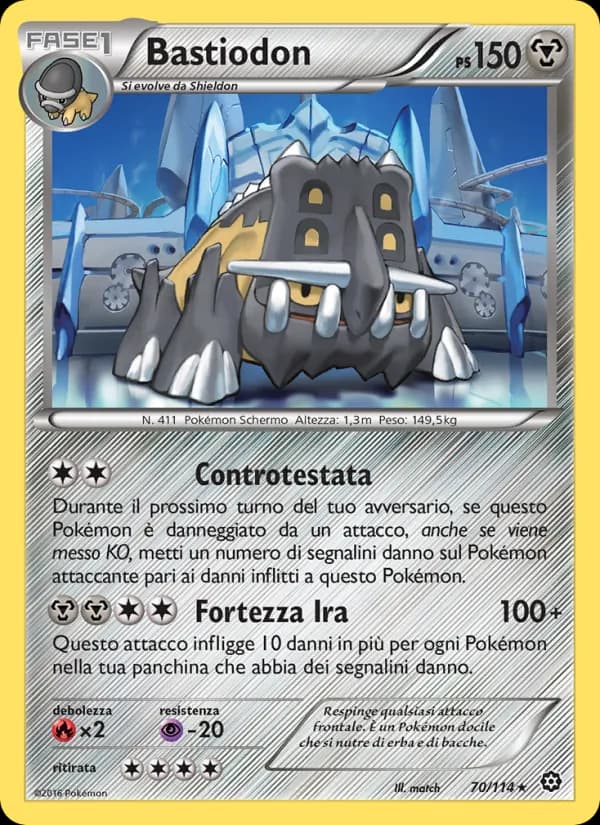 Bastiodon card in Italian