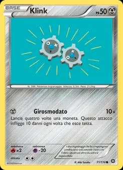 Klink card in Italian