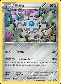 Klang card in Italian