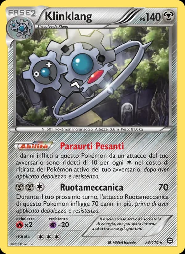 Klinklang card in Italian