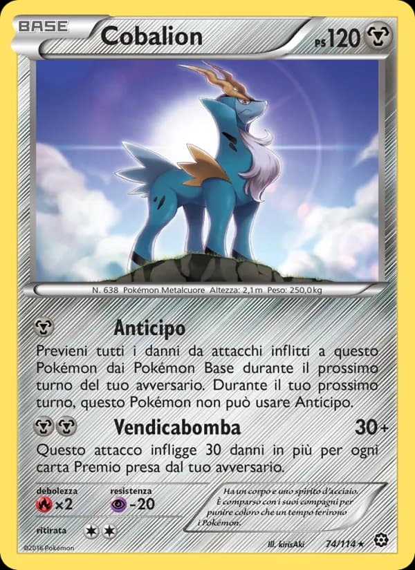 Cobalion card in Italian