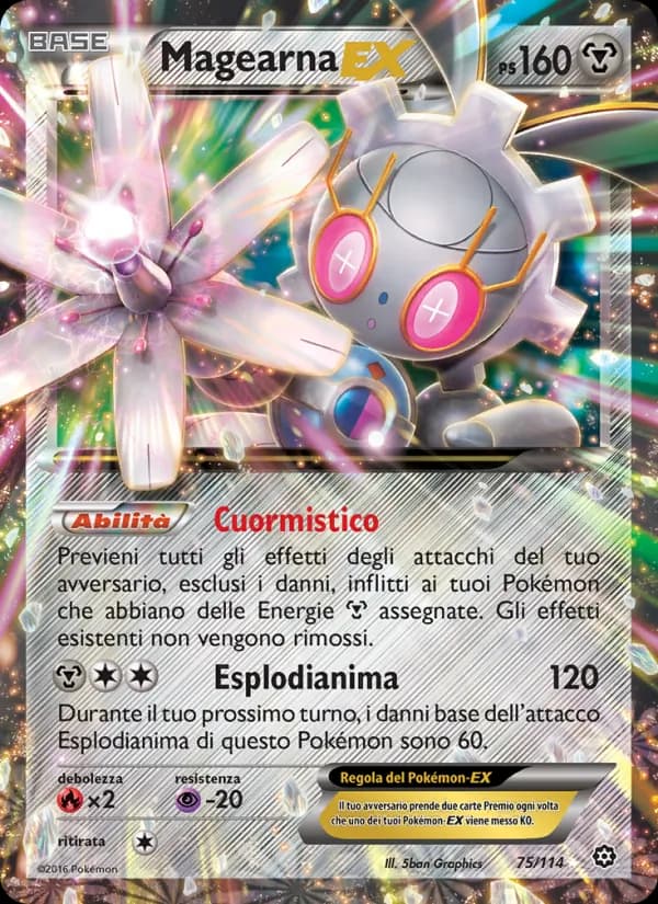 Magearna EX card in Italian