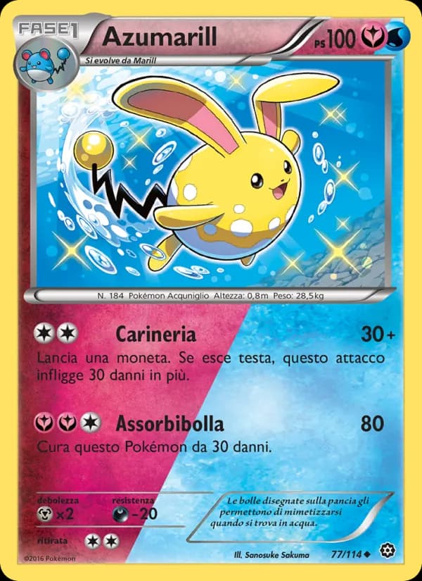 Azumarill card in Italian
