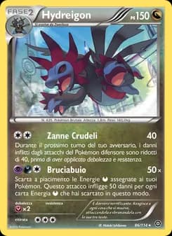 Hydreigon card in Italian