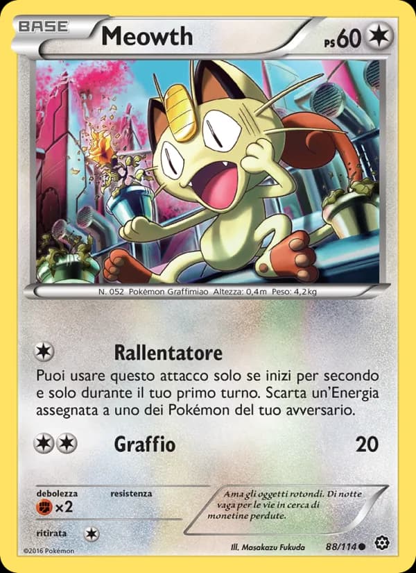 Meowth card in Italian