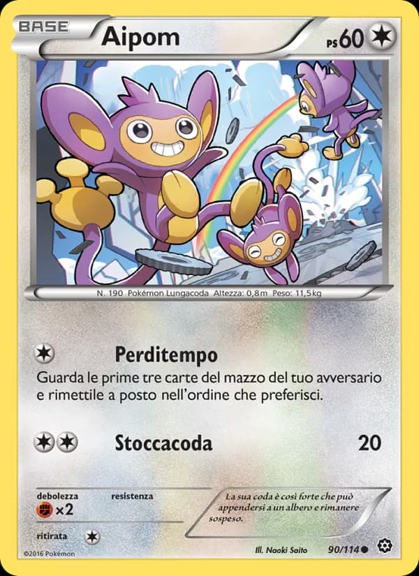 Aipom card in Italian