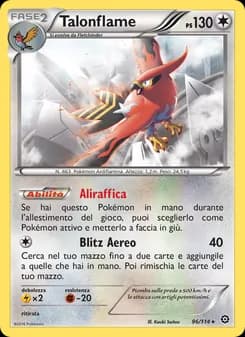 Talonflame card in Italian