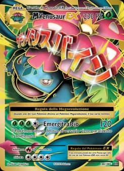 M Venusaur EX card in Italian