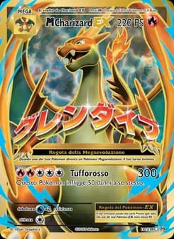 M Charizard EX card in Italian