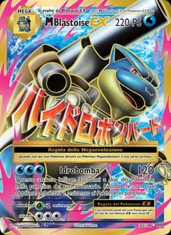 M Blastoise EX card in Italian