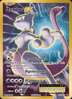 Mewtwo EX card in Italian