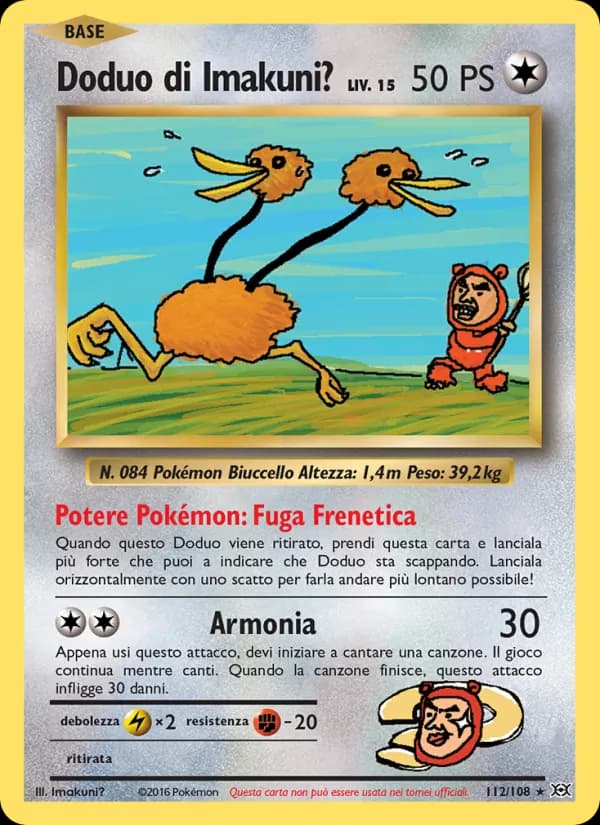 Doduo di Imakuni? card in Italian