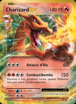 Charizard EX card in Italian