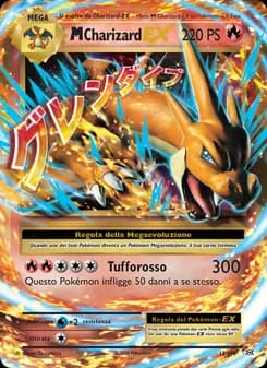 M Charizard EX card in Italian