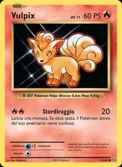 Vulpix card in Italian