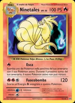 Ninetales card in Italian