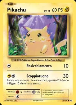 Pikachu card in Italian