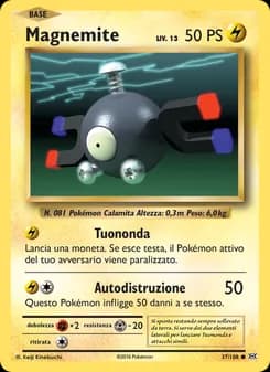 Magnemite card in Italian