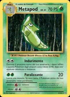 Metapod card in Italian