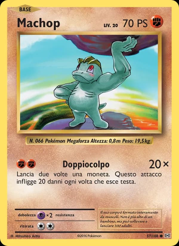 Machop card in Italian