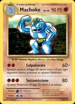 Machoke card in Italian