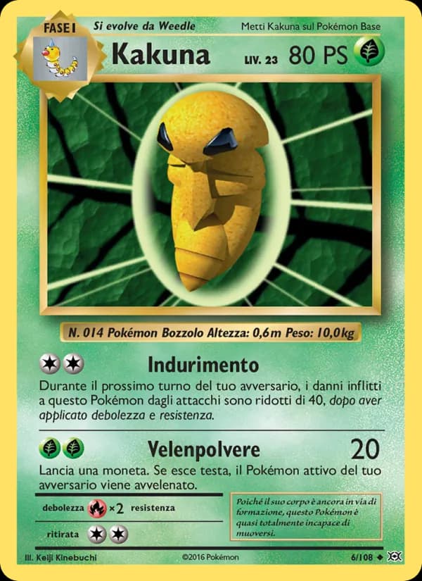 Kakuna card in Italian