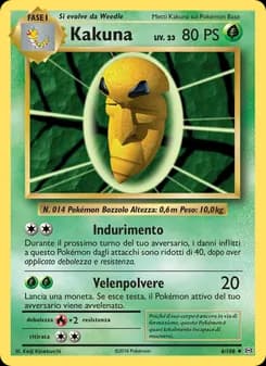 Kakuna card in Italian