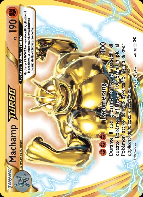 Machamp TURBO card in Italian