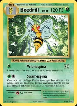 Beedrill card in Italian