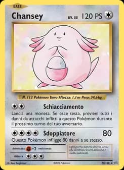 Chansey card in Italian